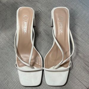 Nasty Gal white heels